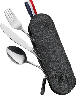Produktbild von Besteckset VIAGGIO schwarz 3-tlg.