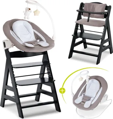 Produktbild von Hauck Alpha Plus Black 4-tlg. Newborn Set Deluxe