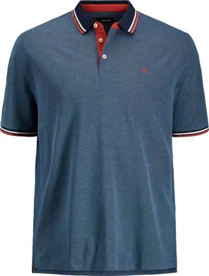 Produktbild von Herren + Fit Polo Shirt Kurzarm Pique Hemd JJEPAULOS Big Size |