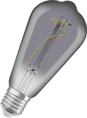 Produktbild von OSRAM Vintage 1906 LED CLASSIC A, Globe 3.4W 818 Rauchglas E27 Lampe 100lm 1800K warmweiss wie 10W 4099854091353
