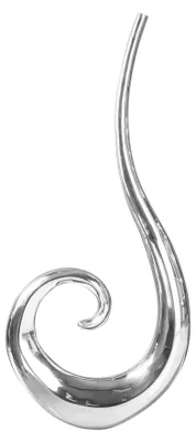 Produktbild von Riesige Designer Vase Wave Alu silber XXL 105cm Blumenvase Aufbewahrung Deko