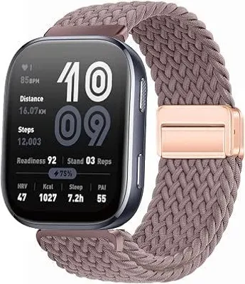 Produktbild von Magneetarmband Smartwatch 22 mm - Geflochten Nylon Uhrenarmband - Ademend Vervangband für Smartwatch