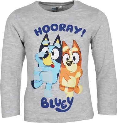 Produktbild von Bluey Bingo Kinder Langarmshirt langarm Shirt – Grau / 92