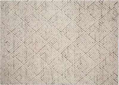 Produktbild von Teppich Brix 240x170x1 cm Baumwolle Beige.