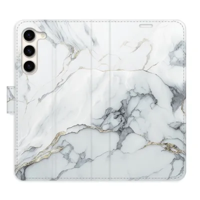 Obrázek produktu pro Flipové pouzdro iSaprio - SilverMarble 15 pro Samsung Galaxy S23+ 5G