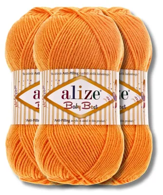 Produktbild von Alize 3x 100g Baby Best Wolle, Antipilling, Uni, Häkeln, Stricken (336)