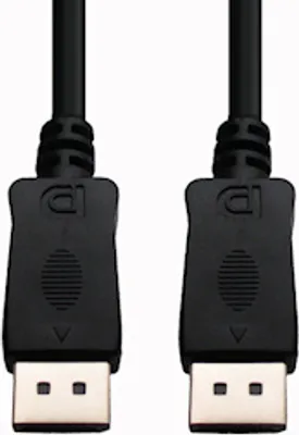Produktbild von e+p DP 2, 2 m, DisplayPort, DisplayPort, Männlich, Männlich, Schwarz
