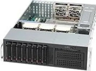 Produktbild von SUPERMICRO SC835 TQC-R1K03B - Rack-Montage - 3U - Erweitertes ATX - SATA/SAS - Hot-Swap - Schwarz