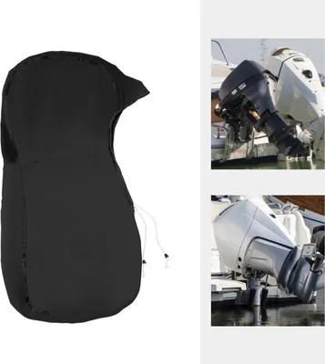 Produktbild von Außenborder Motor Abdeckung 15-20HP wasserdicht Bootsmotorabdeckung (schwarz) für Außenbordmotor