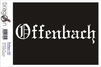 Produktbild von Aufkleber / Autoaufkleber - JDM / Die cut / Auto / OEM - Stadt Offenbach - 200x50mm rot - Heckscheibe / Heckscheibenaufkleber