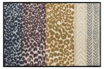 Produktbild von Floornovo Schmutzfangmatte Trend Design - 75 cm x 50 cm - Savannenmix - waschbare Fußmatte Innen und übderdachte Außenbereiche