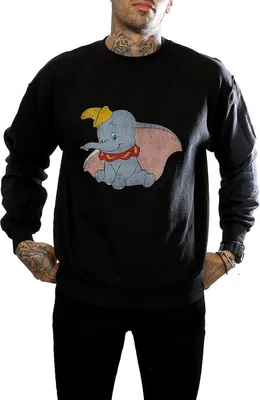 Immagine prodotto di Dumbo - Felpa "Classic" da uomo BI486 (XXL) (Nero)