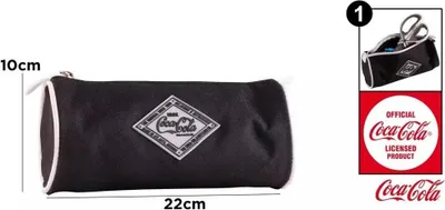 Obrázek produktu pro Kulatý penál 22x9cm Coca-Cola