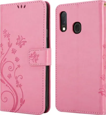 Immagine prodotto di Cadorabo cover per Samsung Galaxy A10e / A20e cover protettiva in rosa cover protettiva cover per cellulare cover fiori custodia fiore
