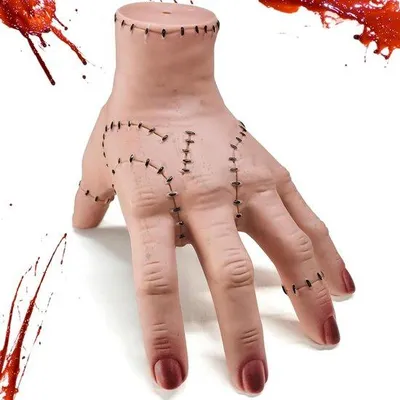 Imagen del producto de Guante de látex sin color, con cicatrices, para cosplay