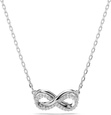 Produktbild von SWAROVSKI Damen Anhänger Unendlichkeit Pavé Weiß Rhodiniert HYPERBOLA 5687265