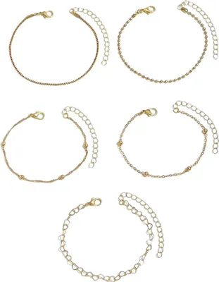Produktbild von Elegantes Armbänder Set AZ-38825 in Gold für Damen KP38825