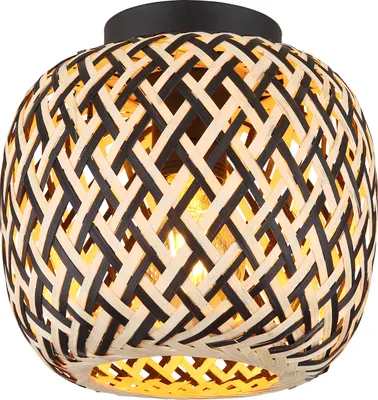 Produktbild von Globo Lighting Deckenleuchte Metall schwarz matt, 1x E27 LED