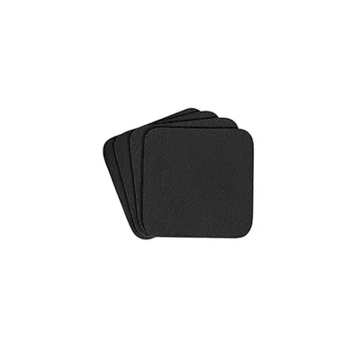 Produktbild von ASA Glasuntersetzer Lederoptik schwarz 10x10cm 4Stück