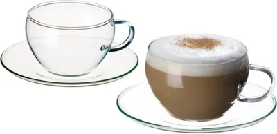 Produktbild von Cappuccinotasse mit Unterteller 4er Set