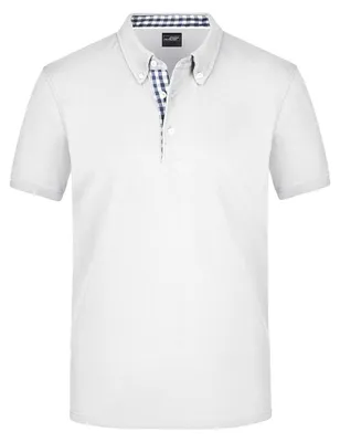 Produktbild von James and Nicholson - Poloshirt für Herren LT2635 (3XL) (Marineblau/Weiß)