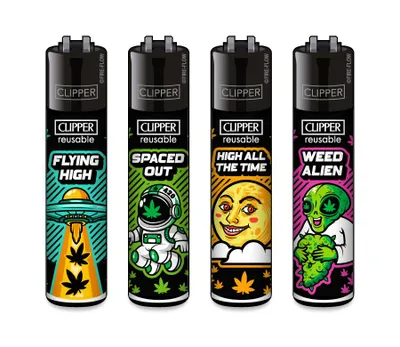 Produktbild von Clipper Feuerzeug 4er Set 420 Galaxy