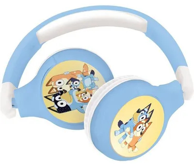 Image de LEXIBOOK - Casque 2 en 1 Bluetooth et Filaire Pliable et Confortable avec Limitation de Son - Bluey