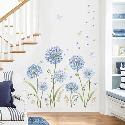 Produktbild von Famanu Wandsticker Blumen - 2 Bögen, bunt, wasserfest