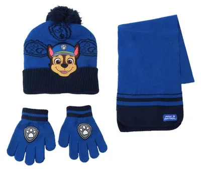 Obrázek produktu pro Zimní sada Paw Patrol: čepice s ochlupnicí, rukavice