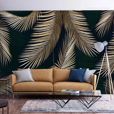 Produktbild von Vlies Fototapete tropische Blätter 400x280 cm Tapeten Wandtapete XXL Natur Botanik Pflanzenmotiv b-A-10078-a-c