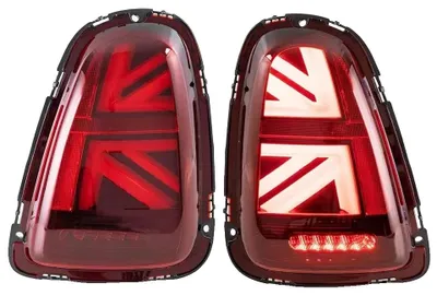 Productafbeelding van LED-achterlichten, compatibel met Mini Cooper, sequentiële richtingaanwijzers, rood