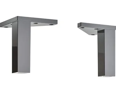 Produktbild von Fuß-Set pelipal Capri eckig grau glanz 2 Stück