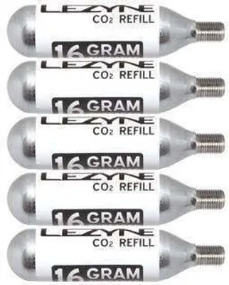 Immagine prodotto di Cartuccia Lezyne Co2 con filettatura (5 pezzi) acciaio inox argento