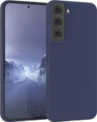 Produktbild von EAZY CASE Silikonhülle für Samsung Galaxy S22 5G Silikon Backcover Schutz in Blau