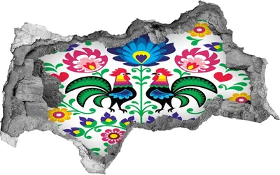 Produktbild von Selbstklebender Loch-3D-Aufkleber 95x73 cm ethnische Muster