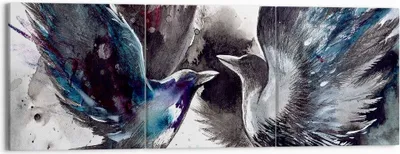 Produktbild von Bild auf Leinwand - Leinwandbild - Vogel Natur Feder - 150x50cm - Wand Bild - Wanddeko - Wandbilder - Leinwanddruck - Bilder - Kunstdruck - Wanddekoration - Leinwand bilder - Wandkunst - CA150x50-3761