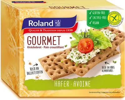 Produktbild von Roland Gourmet Knäckebrot Hafer 230 g, glutenfrei