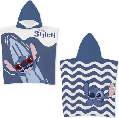 Produktbild von Disney Lilo Stitch Kinder Mädchen Mikrofaser Poncho Badetuch 55x110 cm