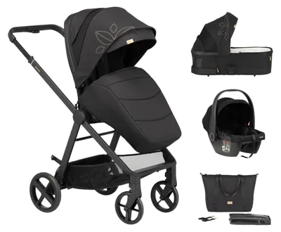 Produktbild von Puck Kinderwagen 3-in-1 – Fleur – Ebony | Extra