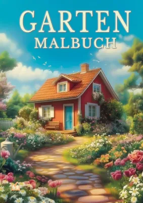 Produktbild von Garten Malbuch für Erwachsene - 50 Ausmalbilder zur Entspannung