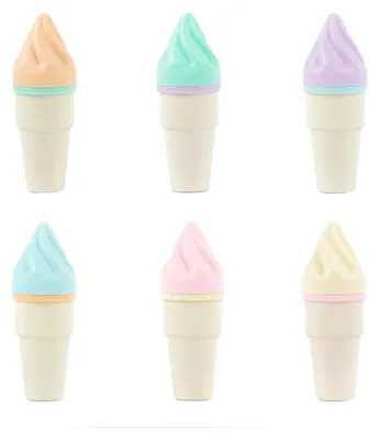 Obrázok produktu pre Mini fixky, dizajn "Eiswaffel", 12 kusov, 6 farieb