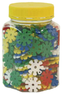 Produktbild von EDUPLAY 120-013 Steckblumen in Kunststoffglas, bunt, 170-teilig (1 Set)