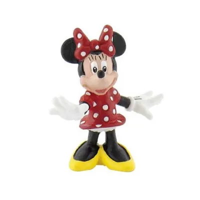 Produktbild von Bullyland Minnie Maus Figur 5cm im roten Kleid