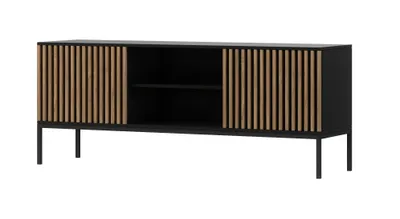 Obrázek produktu pro OXM TV skříňky Meorati Black/Artisan dub 150 x 60 x 40 cm
