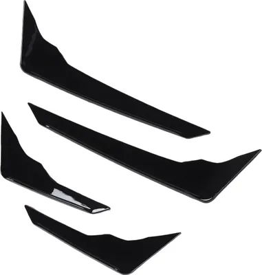 Immagine prodotto di 1 coppia di spoiler laterali del paraurti anteriore, aerodinamici, destro e sinistro, ricambio alette di ventilazione per FY S-Line 2021-2024, nero chiaro