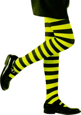 Immagine prodotto di Collant per bambini a righe nero-verdi