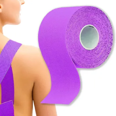 Obrázek produktu pro kineziologická páska tejpovací páska kinesio tape 5 cm x 5 m fialová