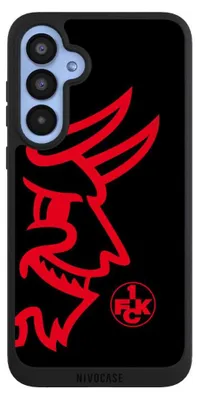 Produktbild von NIVOCASE Handyhülle für Samsung Galaxy A55 5G  Hülle NIVOpure Case Schwarz 1. FC Kaiserslautern Logo Offizielles Lizenzprodukt