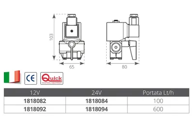 Produktbild von Quick Electrovalve 24 V