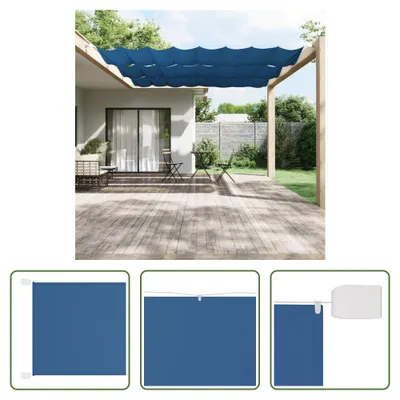 Image de The Living Store Store vertical bleu 140x1000 cm Tissu Oxford